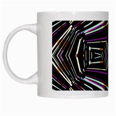 Dark Ethnic Sharp Bold Pattern White Mugs by dflcprints