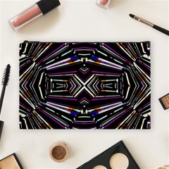 Dark Ethnic Sharp Bold Pattern Cosmetic Bag (large)  by dflcprints