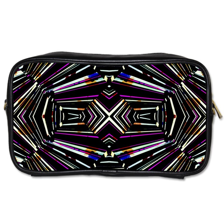 Dark Ethnic Sharp Bold Pattern Toiletries Bags