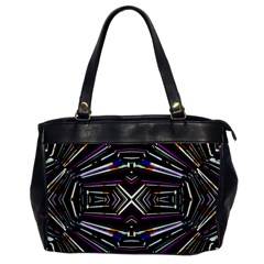 Dark Ethnic Sharp Bold Pattern Office Handbags by dflcprints