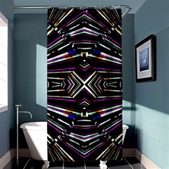 Dark Ethnic Sharp Bold Pattern Shower Curtain 36  X 72  (stall)  by dflcprints