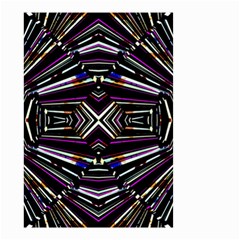 Dark Ethnic Sharp Bold Pattern Small Garden Flag (two Sides) by dflcprints