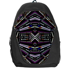 Dark Ethnic Sharp Bold Pattern Backpack Bag by dflcprints