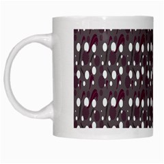 Circles Dots Background Texture White Mugs by Mariart