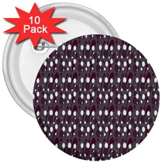 Circles Dots Background Texture 3  Buttons (10 Pack) 