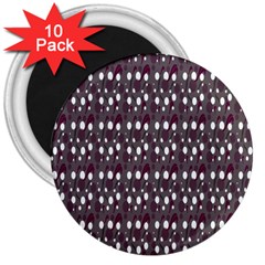 Circles Dots Background Texture 3  Magnets (10 Pack)  by Mariart