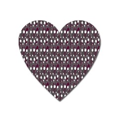 Circles Dots Background Texture Heart Magnet by Mariart