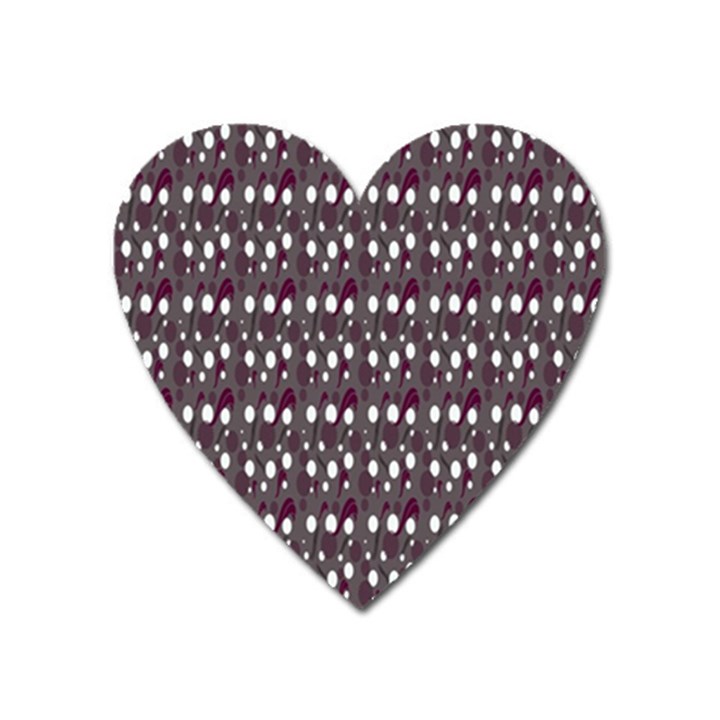 Circles Dots Background Texture Heart Magnet