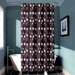 Circles Dots Background Texture Shower Curtain 36  X 72  (stall)  by Mariart