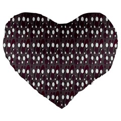 Circles Dots Background Texture Large 19  Premium Heart Shape Cushions by Mariart