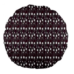 Circles Dots Background Texture Large 18  Premium Flano Round Cushions