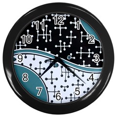 Decoboom Custom Pickguard Engraved Eames Dots Wall Clocks (black)