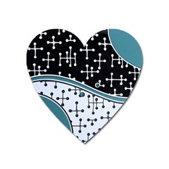 Decoboom Custom Pickguard Engraved Eames Dots Heart Magnet by Mariart