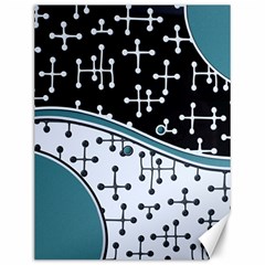 Decoboom Custom Pickguard Engraved Eames Dots Canvas 12  X 16   by Mariart