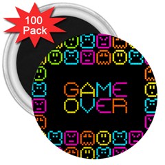 Game Face Mask Sign 3  Magnets (100 Pack)