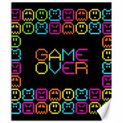 Game Face Mask Sign Canvas 20  X 24   by Mariart