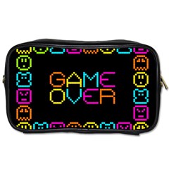 Game Face Mask Sign Toiletries Bags by Mariart