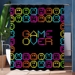 Game Face Mask Sign Shower Curtain 60  X 72  (medium)  by Mariart