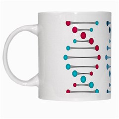 Genetic Dna Blood Flow Cells White Mugs