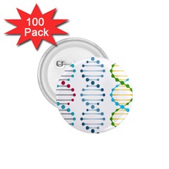 Genetic Dna Blood Flow Cells 1 75  Buttons (100 Pack) 