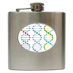 Genetic Dna Blood Flow Cells Hip Flask (6 Oz)