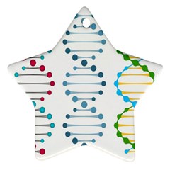 Genetic Dna Blood Flow Cells Star Ornament (two Sides) by Mariart