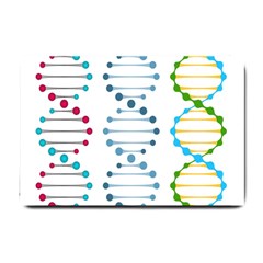 Genetic Dna Blood Flow Cells Small Doormat  by Mariart