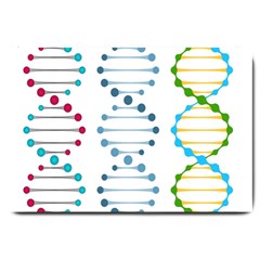 Genetic Dna Blood Flow Cells Large Doormat  by Mariart