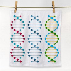 Genetic Dna Blood Flow Cells Face Towel by Mariart