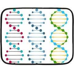 Genetic Dna Blood Flow Cells Fleece Blanket (mini) by Mariart