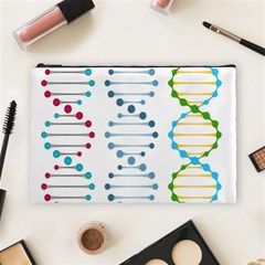 Genetic Dna Blood Flow Cells Cosmetic Bag (large)  by Mariart