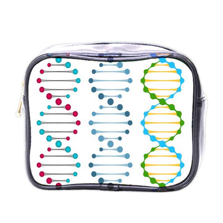 Genetic Dna Blood Flow Cells Mini Toiletries Bags