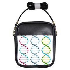 Genetic Dna Blood Flow Cells Girls Sling Bags by Mariart