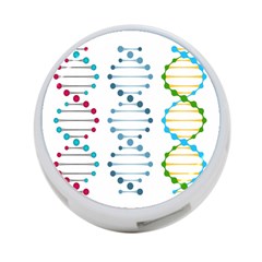 Genetic Dna Blood Flow Cells 4-port Usb Hub (one Side) by Mariart