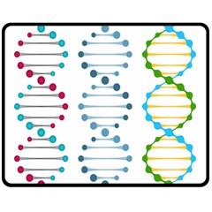 Genetic Dna Blood Flow Cells Fleece Blanket (medium)  by Mariart