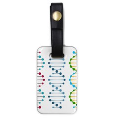 Genetic Dna Blood Flow Cells Luggage Tags (one Side)  by Mariart