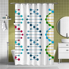 Genetic Dna Blood Flow Cells Shower Curtain 48  X 72  (small) 