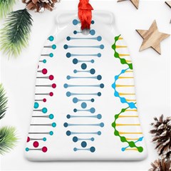 Genetic Dna Blood Flow Cells Ornament (bell) by Mariart