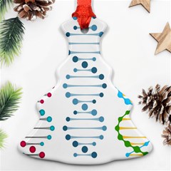 Genetic Dna Blood Flow Cells Christmas Tree Ornament (two Sides) by Mariart