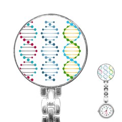 Genetic Dna Blood Flow Cells Stainless Steel Nurses Watch by Mariart