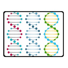 Genetic Dna Blood Flow Cells Double Sided Fleece Blanket (small)  by Mariart