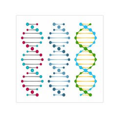 Genetic Dna Blood Flow Cells Small Satin Scarf (square)