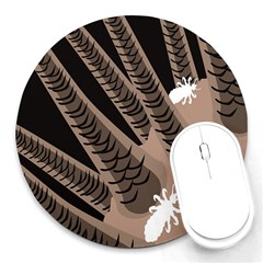 Head Lice Killer Hair Round Mousepads