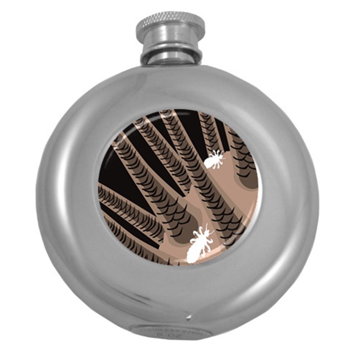 Head Lice Killer Hair Round Hip Flask (5 oz)