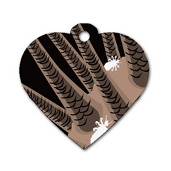 Head Lice Killer Hair Dog Tag Heart (two Sides)