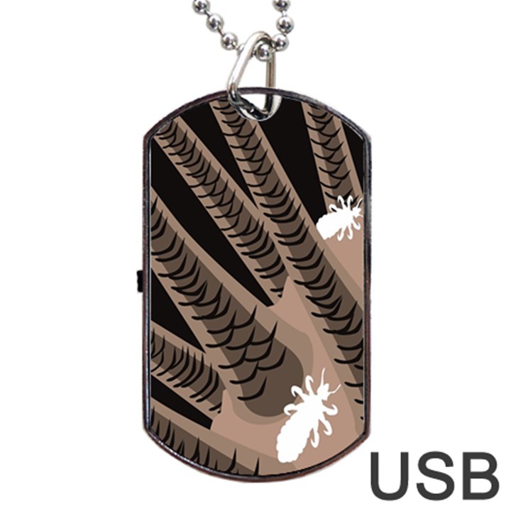 Head Lice Killer Hair Dog Tag USB Flash (Two Sides)