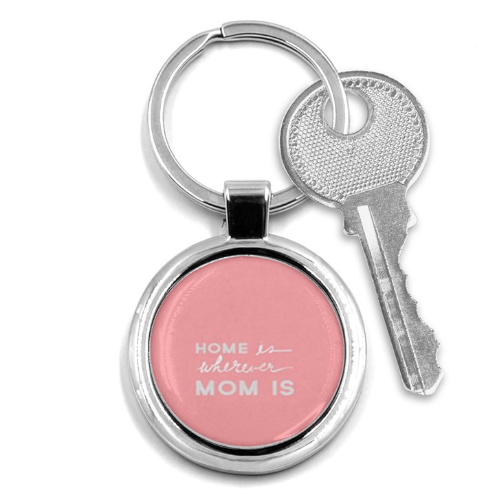 Home Love Mom Sexy Pink Key Chains (Round) 