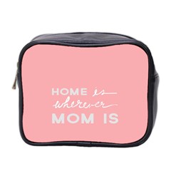 Home Love Mom Sexy Pink Mini Toiletries Bag 2-side by Mariart