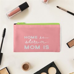 Home Love Mom Sexy Pink Cosmetic Bag (xs) by Mariart