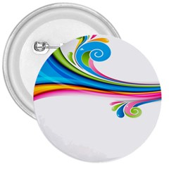 Colored Lines Rainbow 3  Buttons